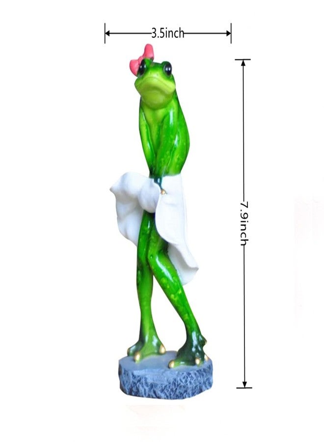 Queemie Sexy Monroe Pose Frog Resin Statues, Cute Creative Mascot Frogs 3D Collectible Figurines for Lady Women Memorial Xmas Birthday Valentine's Day Gifts - Image 3